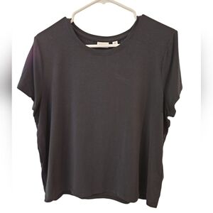 ARITZIA BABATON V-NECK CROPPED SHORT SLEEVE T-SHIRT. SIZE X-LARGE.